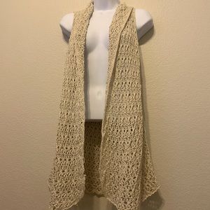 Forever 21 cream knit cardigan size small